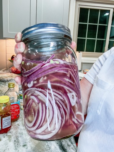 jar of pickled Onions